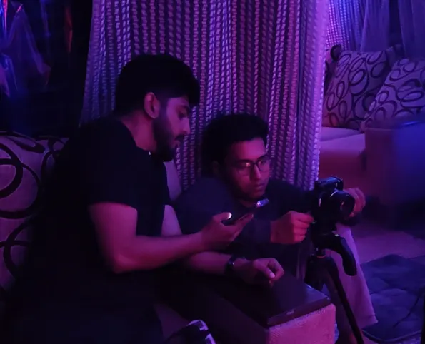 Ad film production BTS