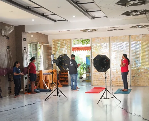 commercial video production Behind the scenes